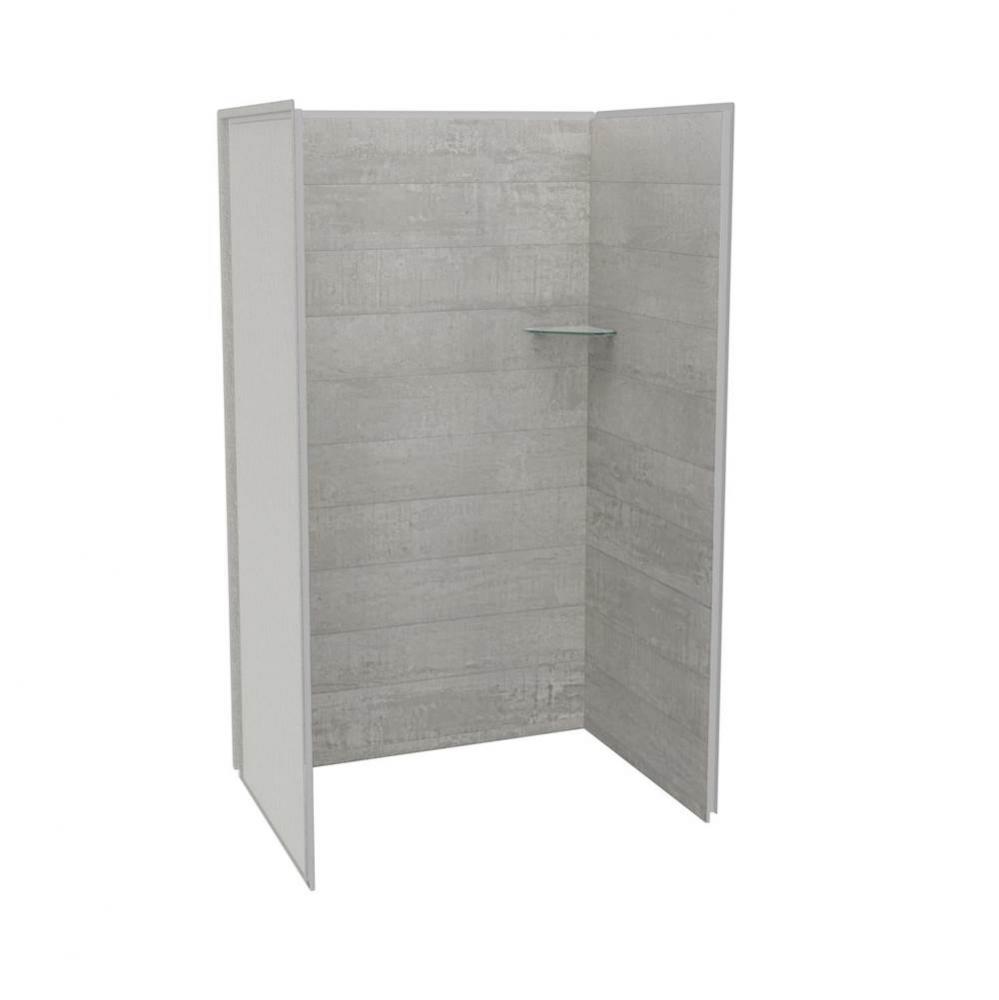 Utile 4832 Composite Direct-to-Stud Three-Piece Alcove Shower Wall Kit in Factory Rough Vapor