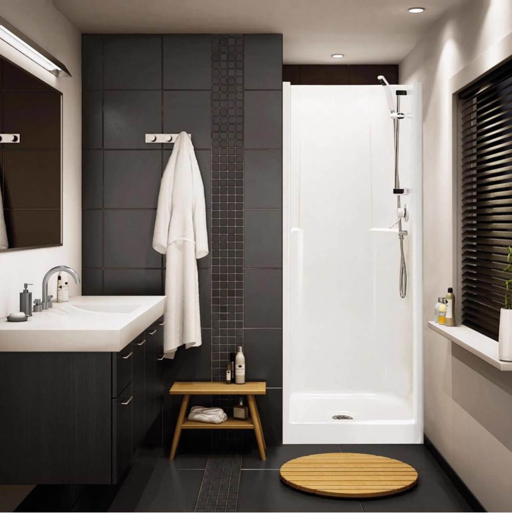 Biarritz 80 31.625 in. x 33 in. x 73.875 in. 1-piece Shower with No Seat, Center Drain in White