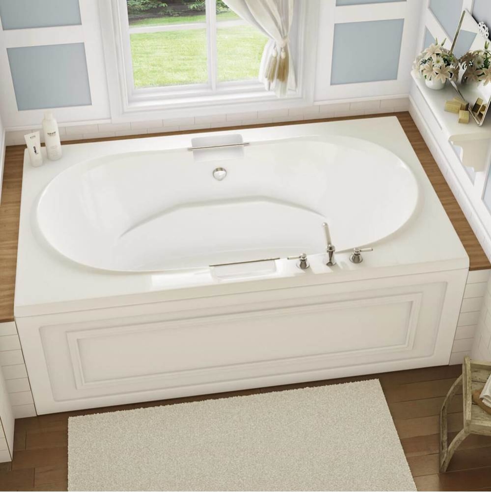 Antigua 7242 Acrylic Drop-in Center Drain Bathtub in White