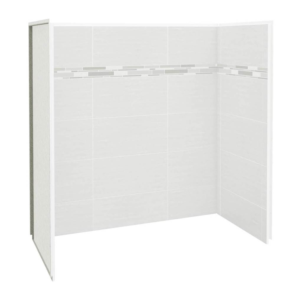 Utile 6030 Composite Direct-to-Stud Three-Piece Tub Wall Kit in Origin Arctik
