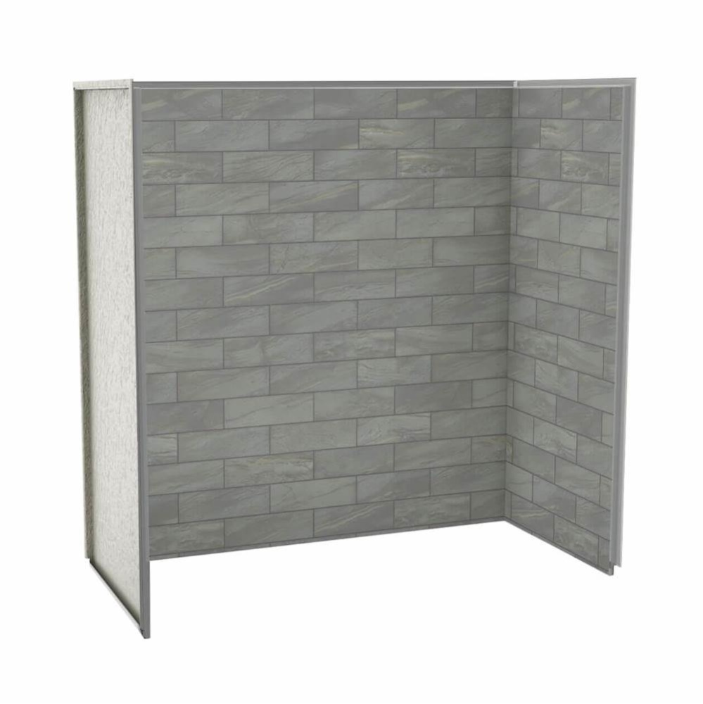 Utile 6032 Composite Direct-to-Stud Three-Piece Tub Wall Kit in Organik Clay