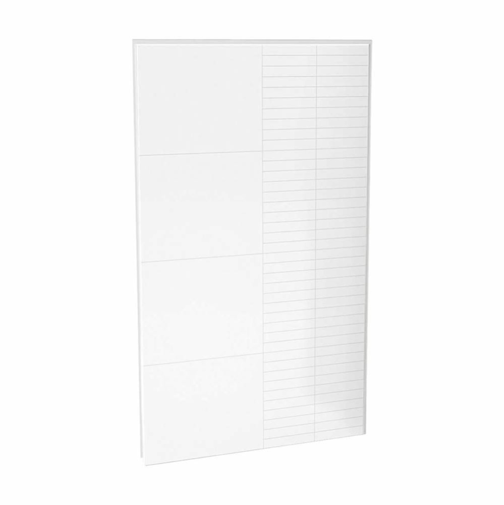 Utile 48 in. Composite Direct-to-Stud Back Wall in Erosion Bora white