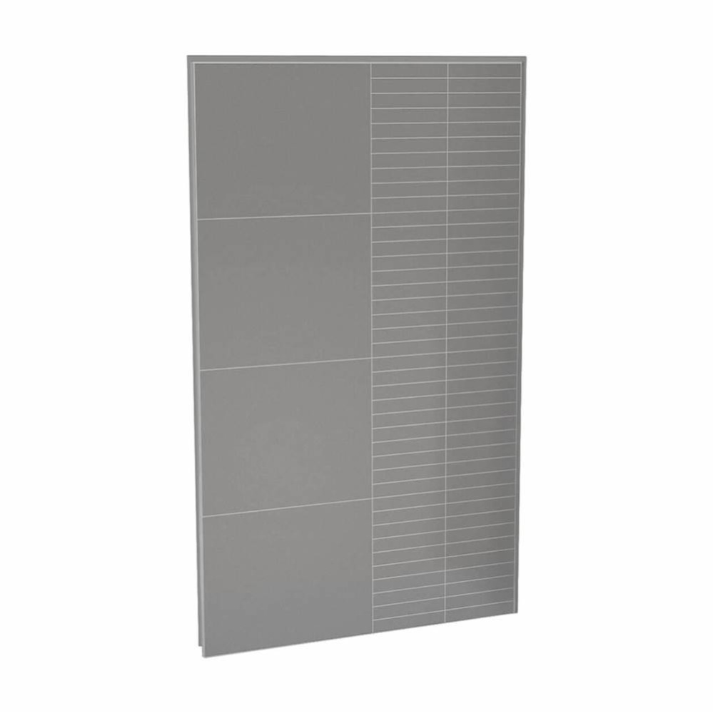 Utile 48 in. Composite Direct-to-Stud Back Wall in Erosion Pebble grey