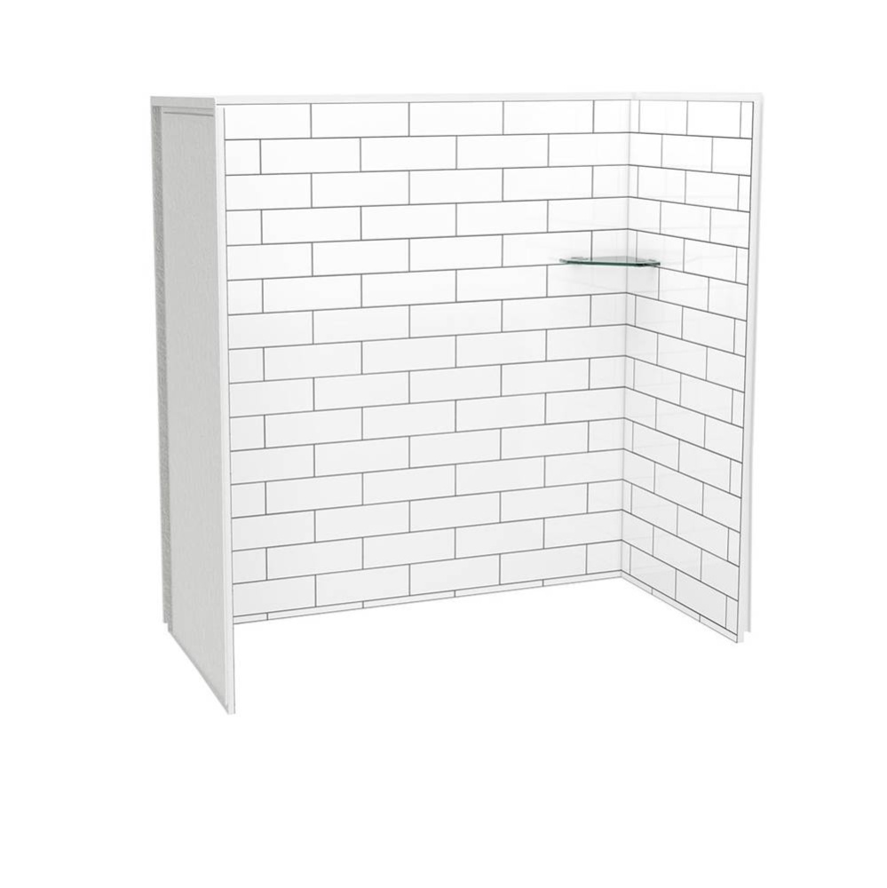 Utile 6030 Composite Direct-to-Stud Three-Piece Tub Wall Kit in Metro Tux