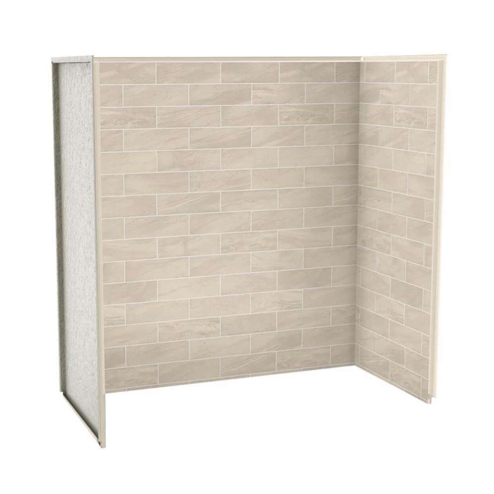 Utile 6030 Composite Direct-to-Stud Three-Piece Tub Wall Kit in Organik Loam