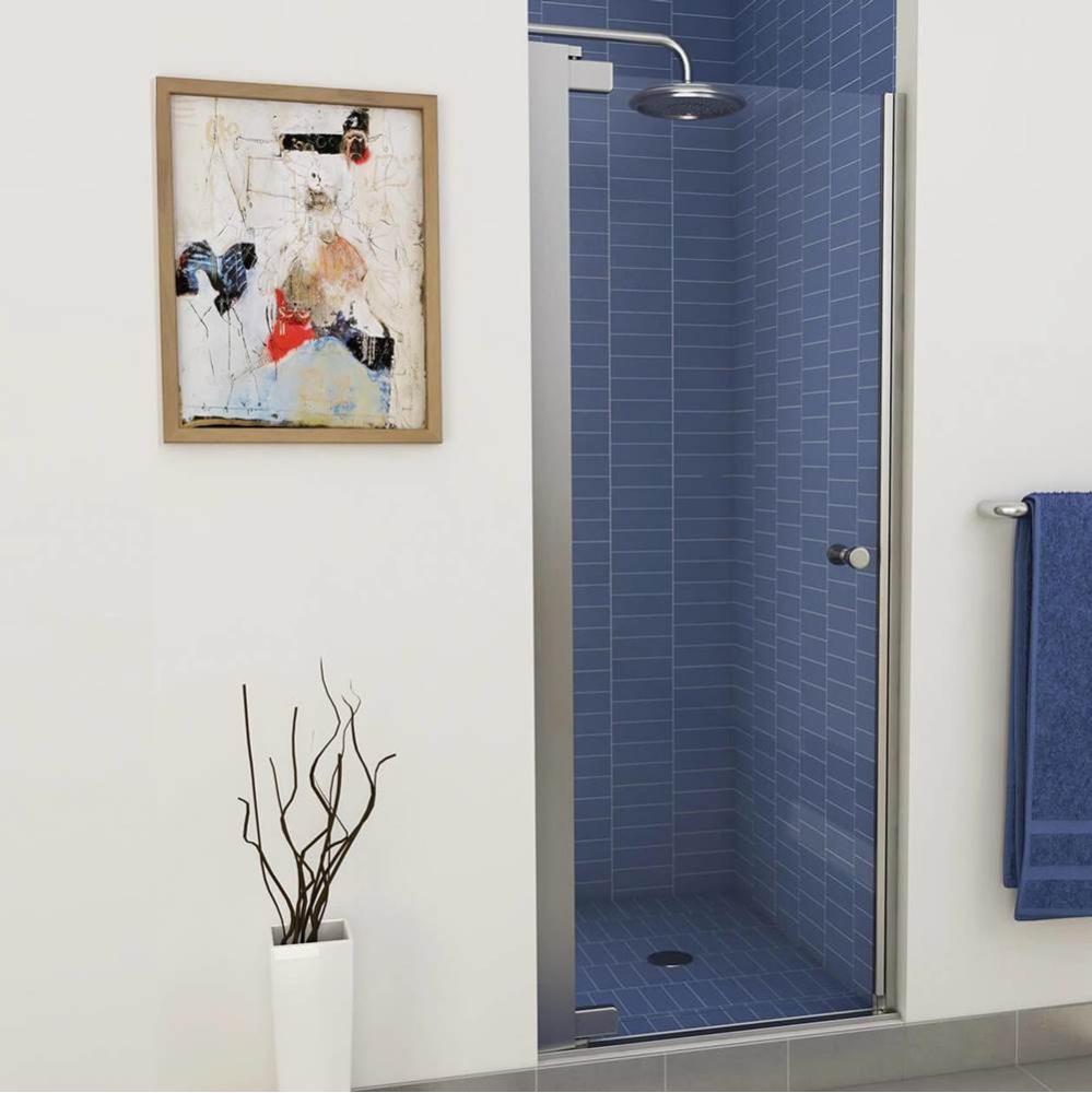 Insight 28 ½-30 ½ x 67 in. 6 mm Pivot Shower Door for Alcove Installation with Clear Gla
