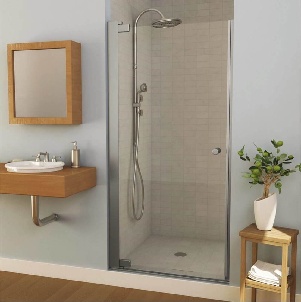 Madono 31.5-33.5 x 67 in. 6 mm Pivot Shower Door for Alcove Installation with Clear glass in Chrom