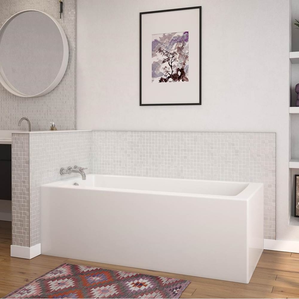 Nomad Corner 6030 AFR AcrylX Corner Right-Hand Drain Bathtub in White