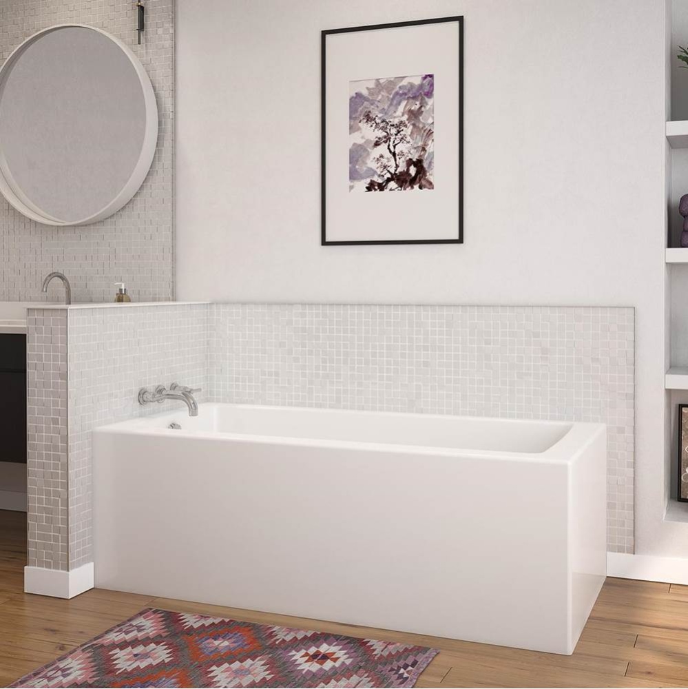 Nomad Corner 6032 AcrylX Corner Right-Hand Drain Bathtub in White