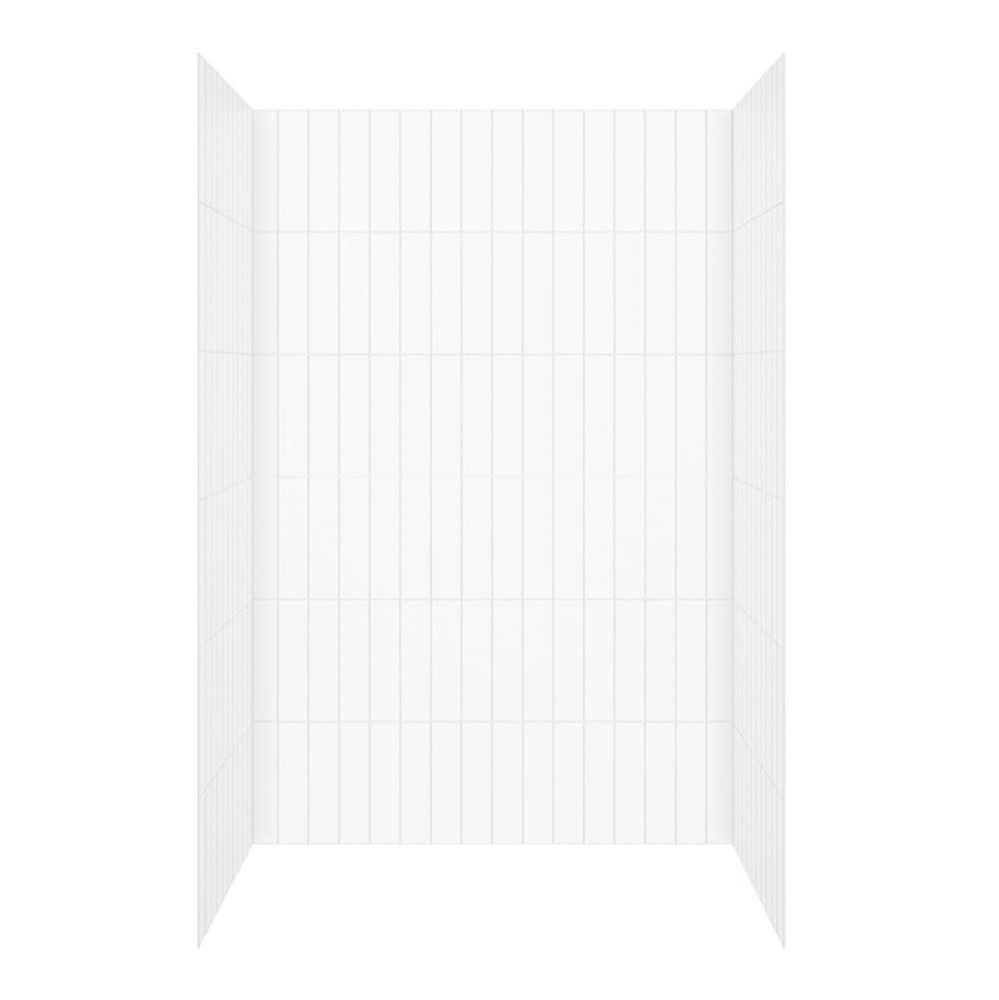 Versaline 48 in. Alcove Wall Kit - Vertical in White