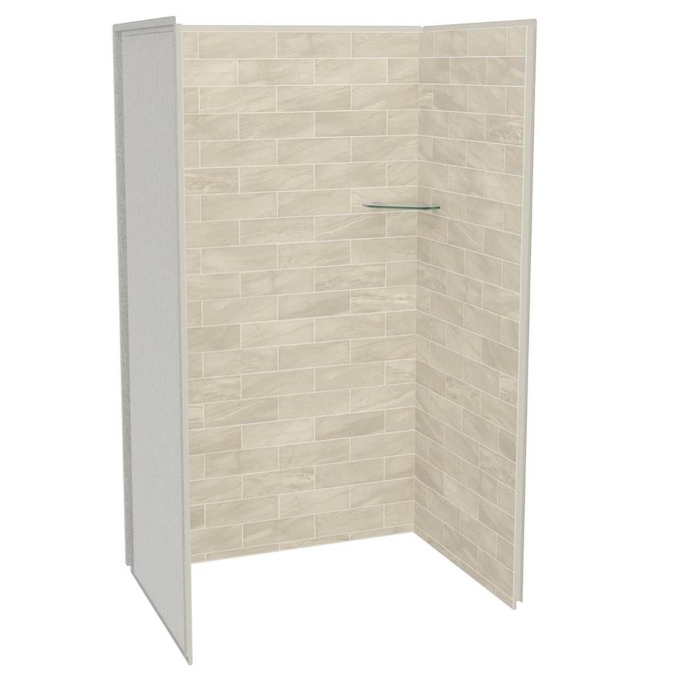 Utile 4832 Composite Direct-to-Stud Three-Piece Alcove Shower Wall Kit in Organik Loam