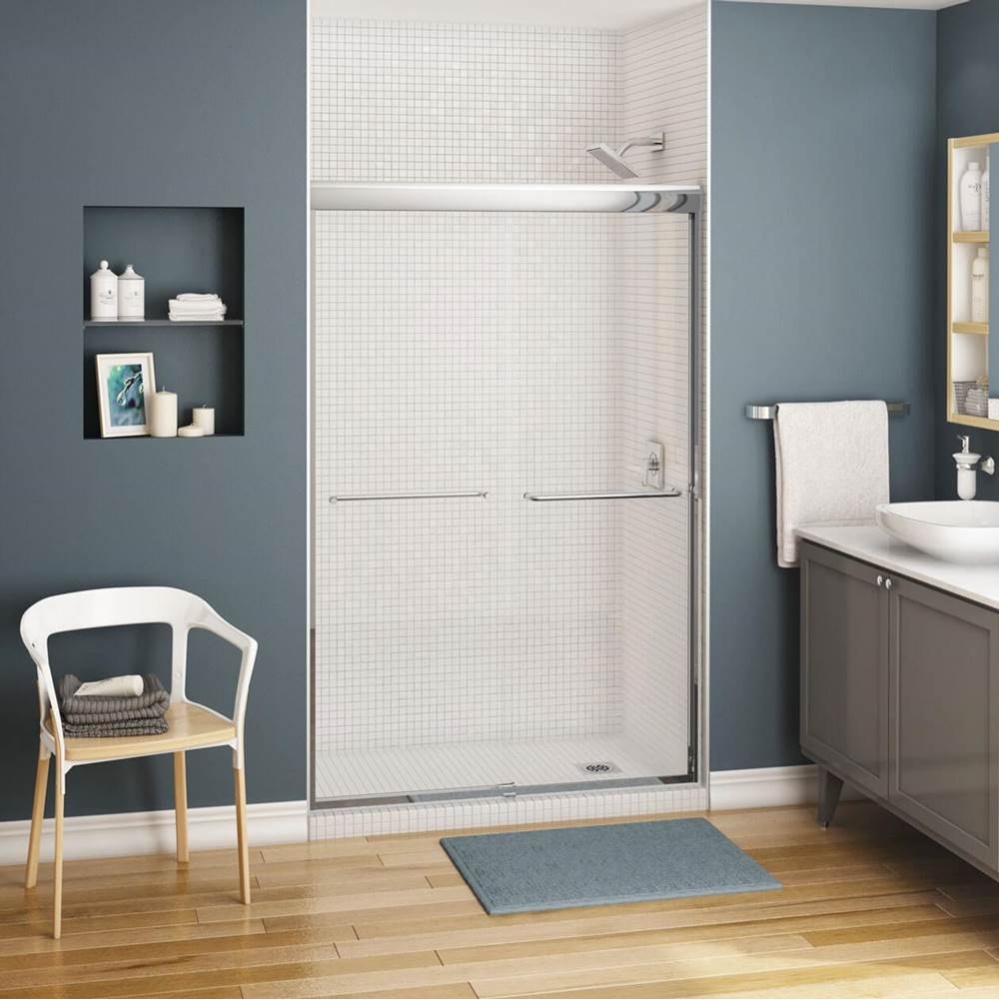 Kameleon SC 40-44 x 71 in. 6 mm Bypass Shower Door for Alcove Installation with Clear glass in Chr
