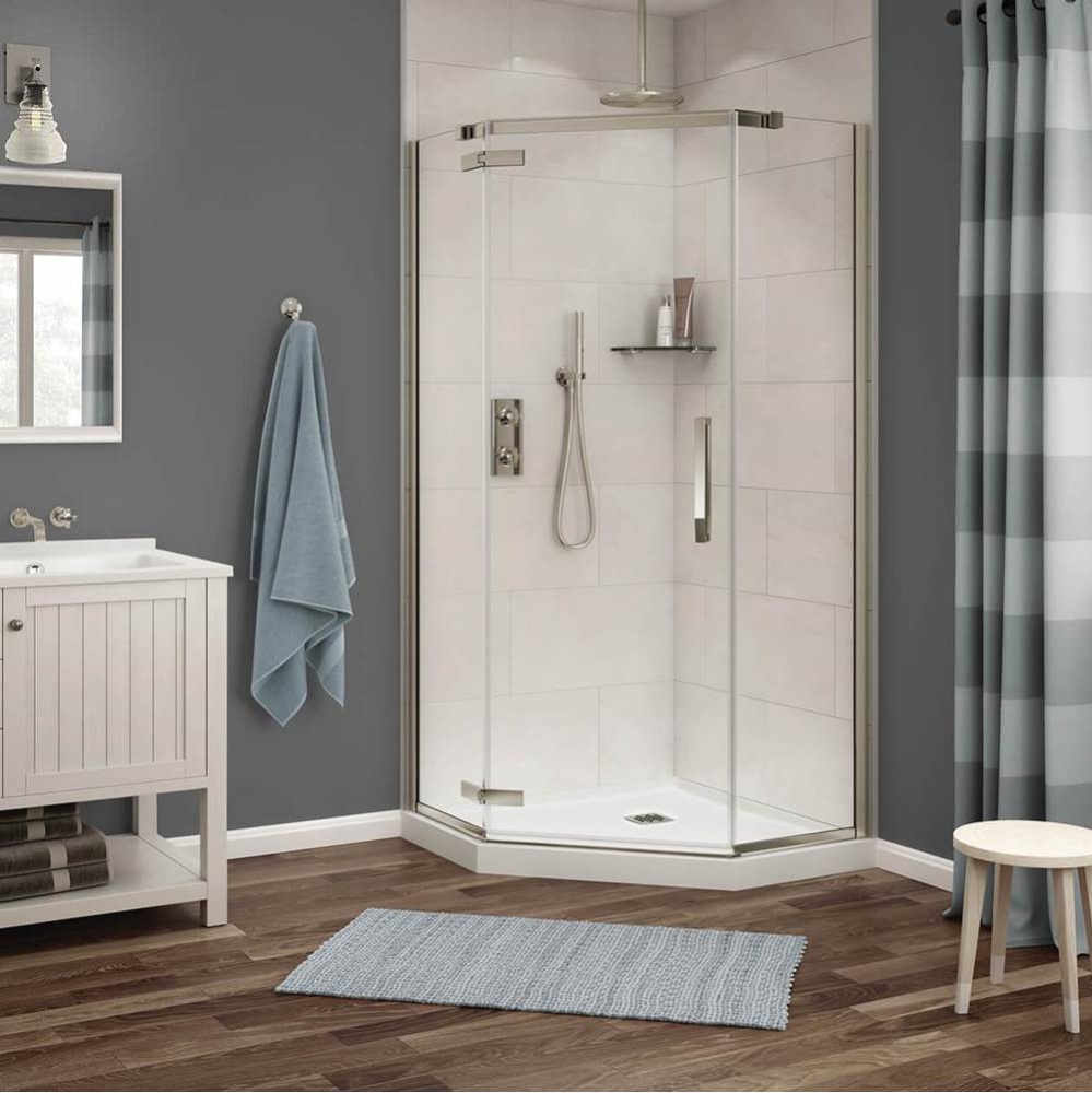 Link Neo-angle 40 x 40 x 75 in. 8mm Pivot Shower Door for Corner Installation with Clear glass in