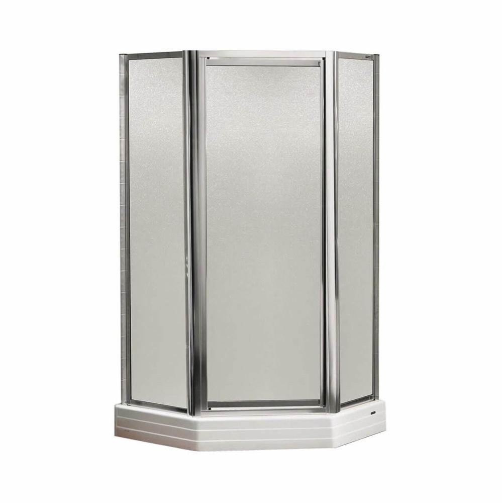 Silhouette Plus Neo-angle 38 x 38-40 x 40 x 70 in Pivot Shower Door for Corner Installation with H