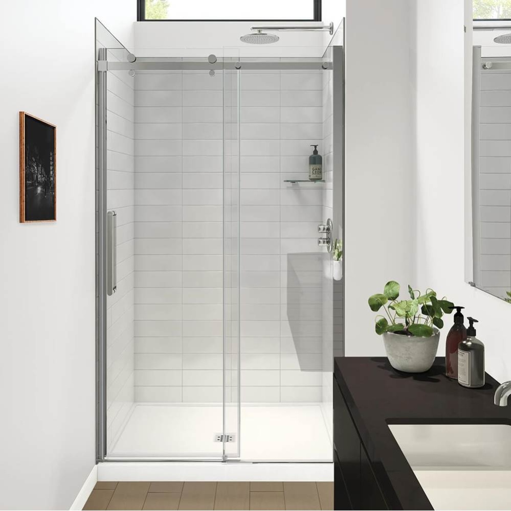 Halo Pro GS 44.5-47 x 78.75 in. 8mm Sliding Shower Door for Alcove Installation with GlassShield&#
