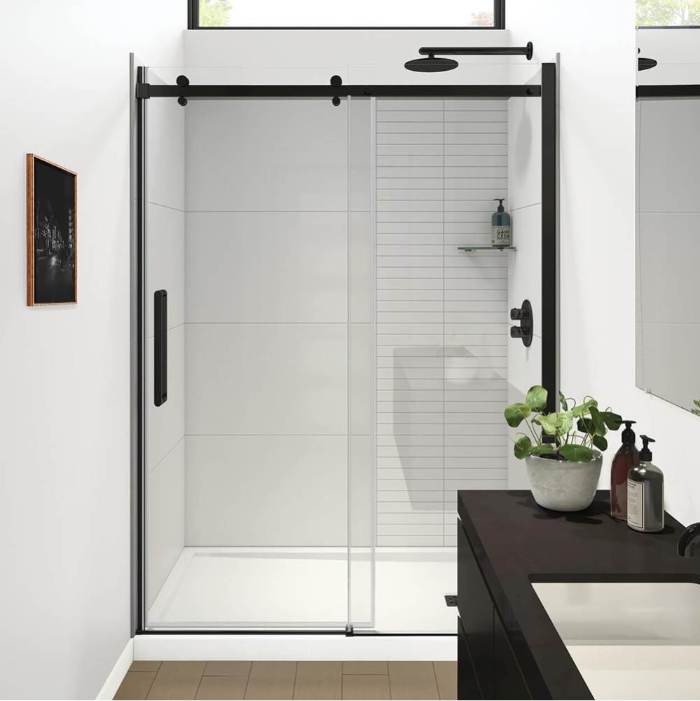Halo Pro GS 56.5-59 x 78.75 in. 8mm Sliding Shower Door for Alcove Installation with GlassShield&#