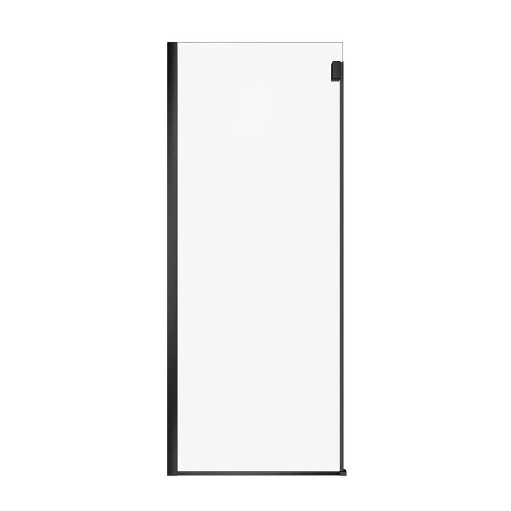 Duel Alto Return Panel for 32 in. Base with Clear glass in Mat Black