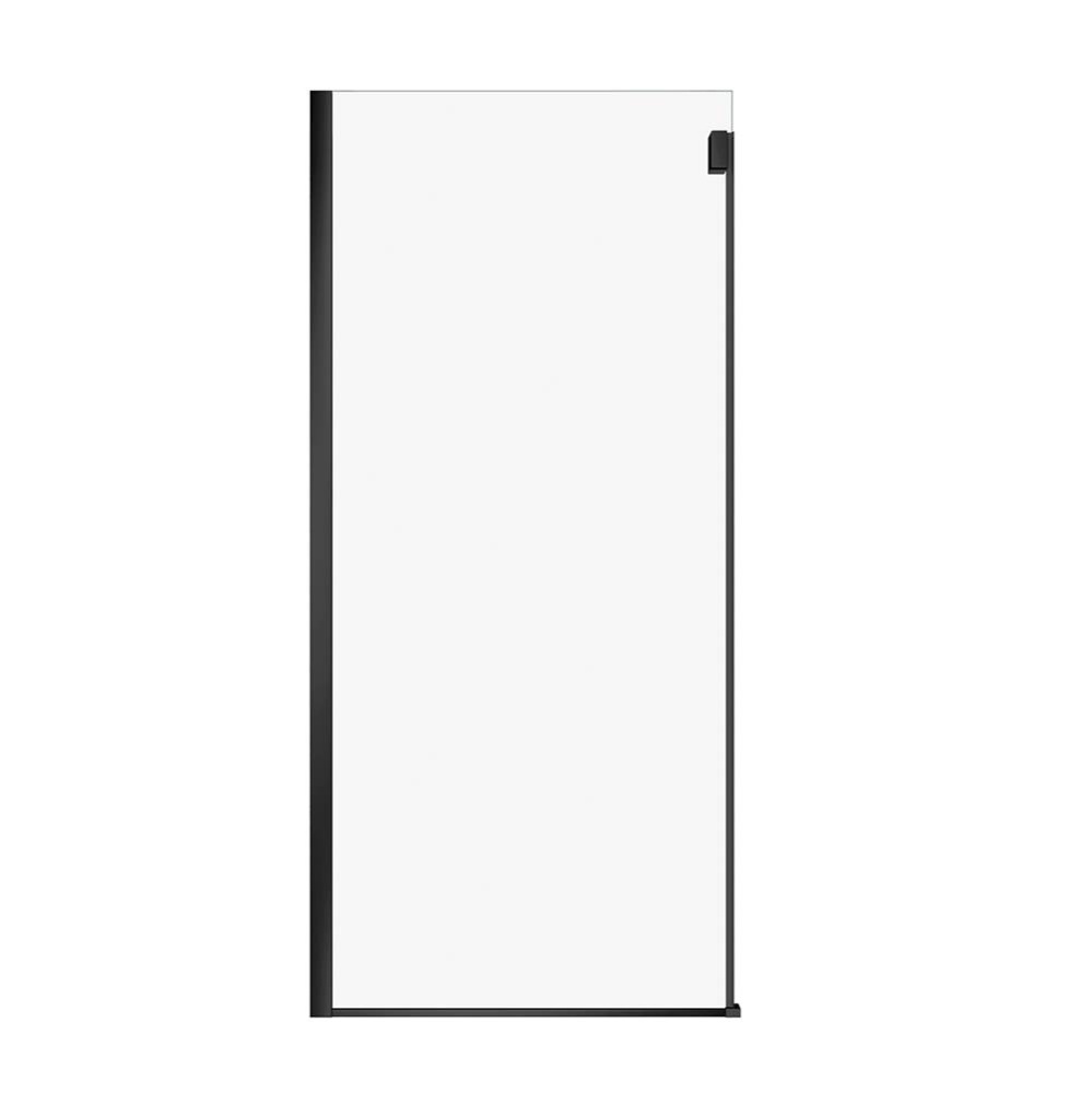 Duel Alto Return Panel for 36 in. Base with Clear glass in Matte Black