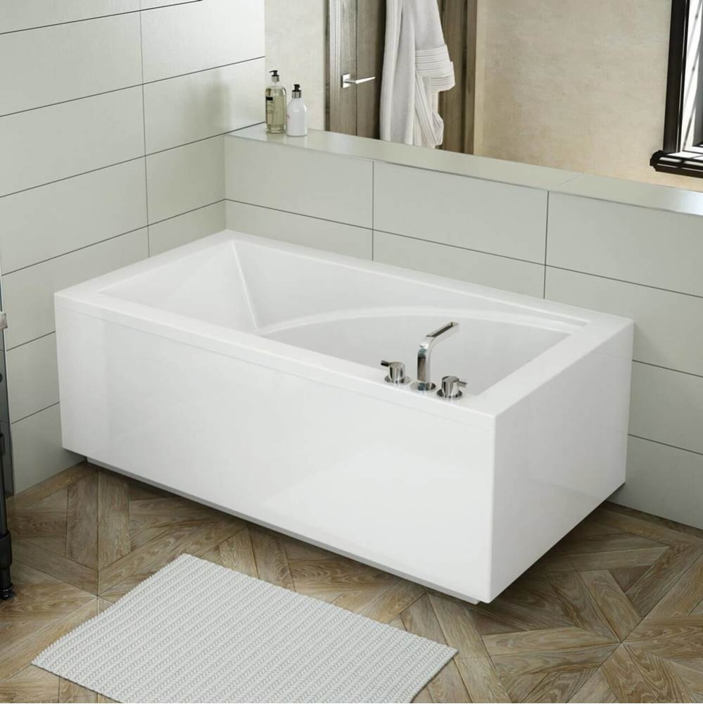 ModulR 6032 (With Armrests) Acrylic Corner Left Right-Hand Drain Bathtub in White