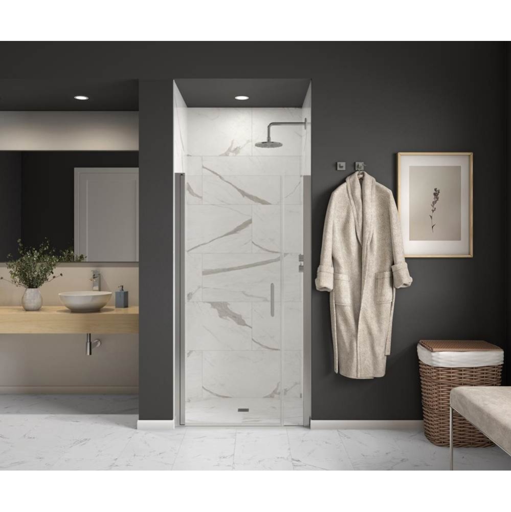 Cappadocia 39-41 x 68 in. 6 mm Pivot Shower Door for Alcove Installation with Clear glass & Ro