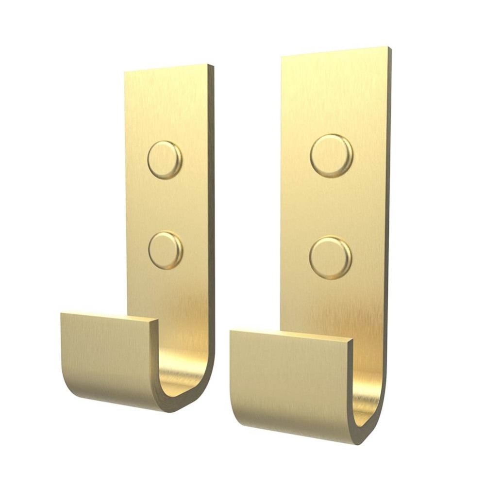 Manhattan Hook - Pack of 2 in Brushed Gold