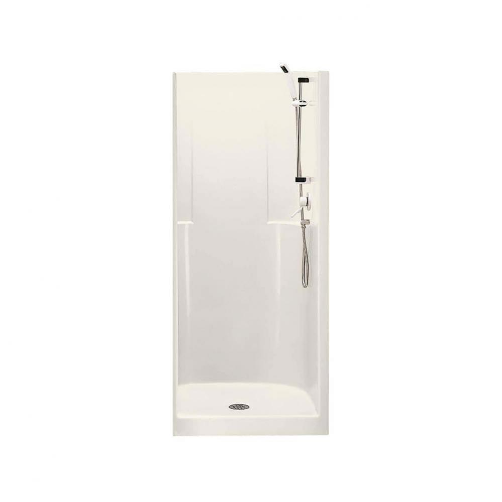 Biarritz 85 35.625 in. x 34.875 in. x 75.5 in. 1-piece Shower with No Seat, Center Drain in Biscui