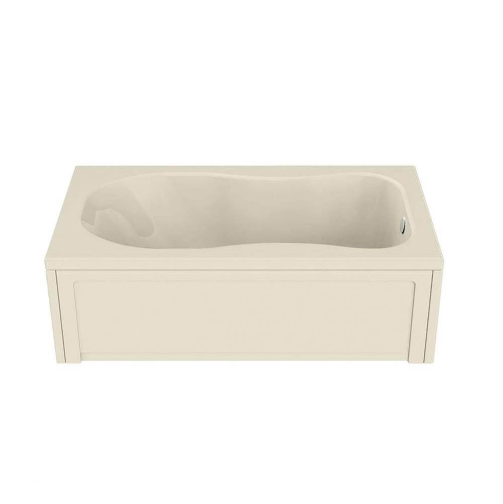 Topaz 59.75 in. x 32.125 in. Alcove Bathtub with Combined Hydromax/Aerofeel System End Drain in Bo