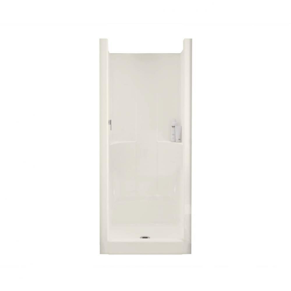 Jupiter F32 31.625 in. x 33 in. x 73.875 in. 1-piece Shower with No Seat, Center Drain in Biscuit