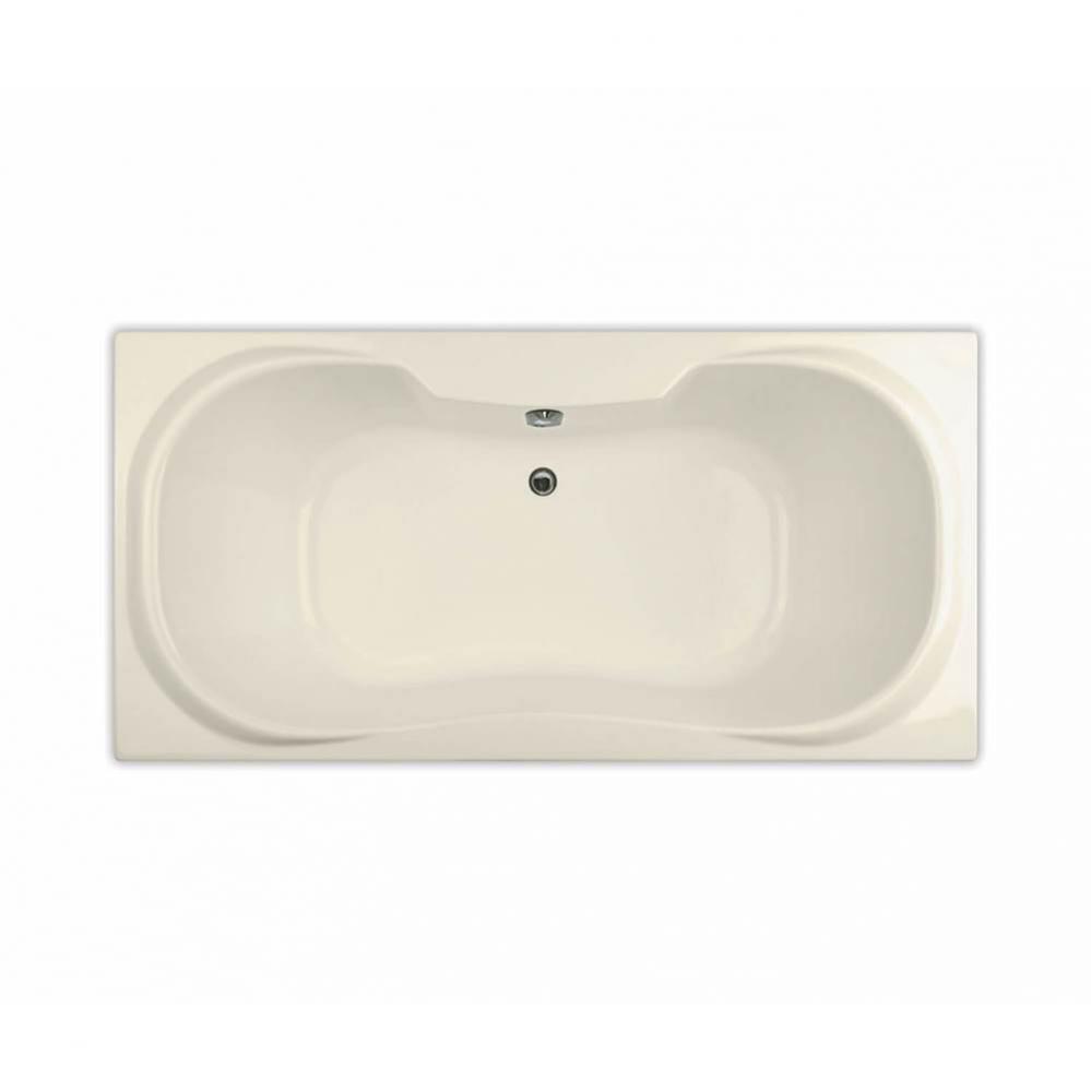 Cambridge 71.5 in. x 35.75 in. Drop-in Bathtub with 10 microjets System Center Drain in Bone