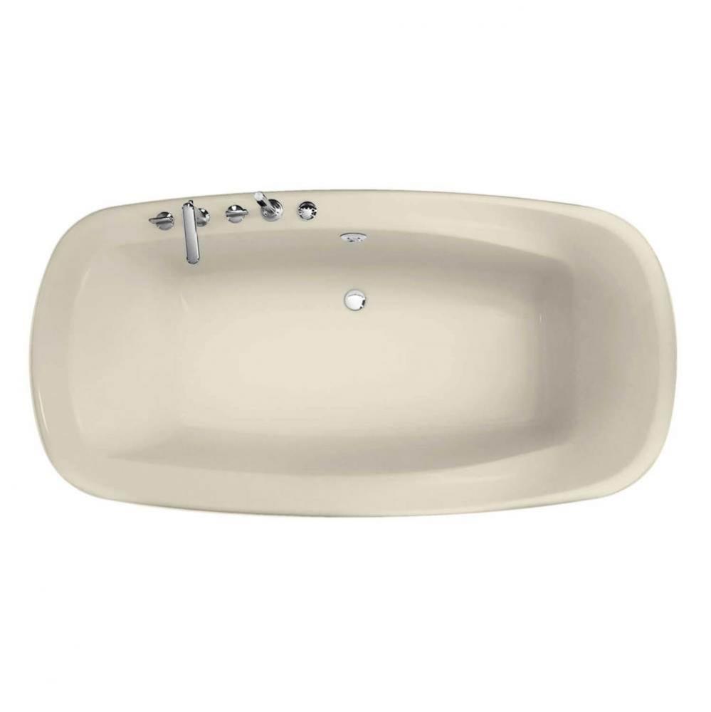 Eterne 72 in. x 41.75 in. Drop-in Bathtub with Combined Hydromax/Aerofeel System Center Drain in B