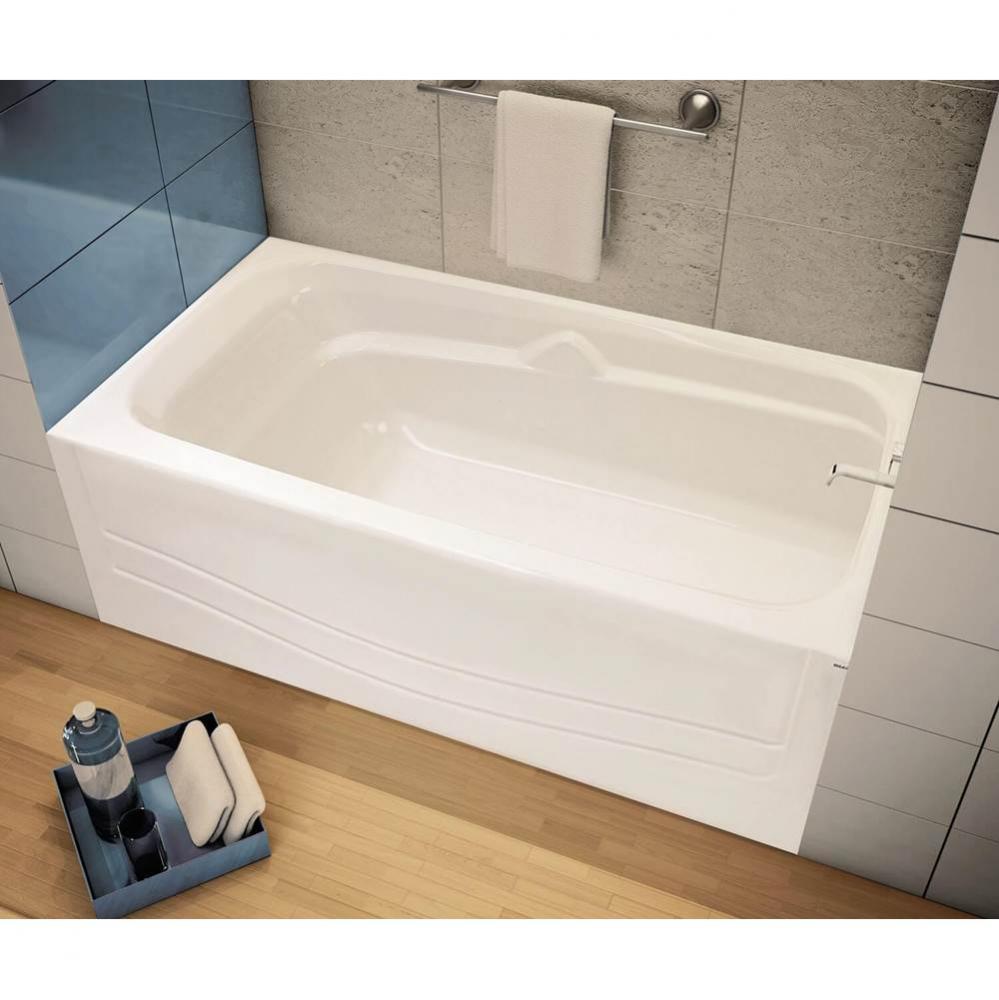 Avenue 59.875 in. x 30 in. Alcove Bathtub with Right Drain in Thunder Grey