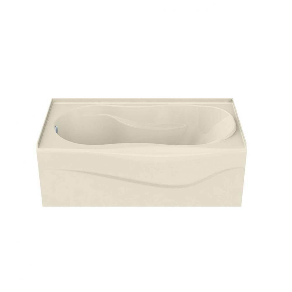 Vichy 59.875 in. x 33.375 in. Alcove Bathtub with Whirlpool System Right Drain in Bone