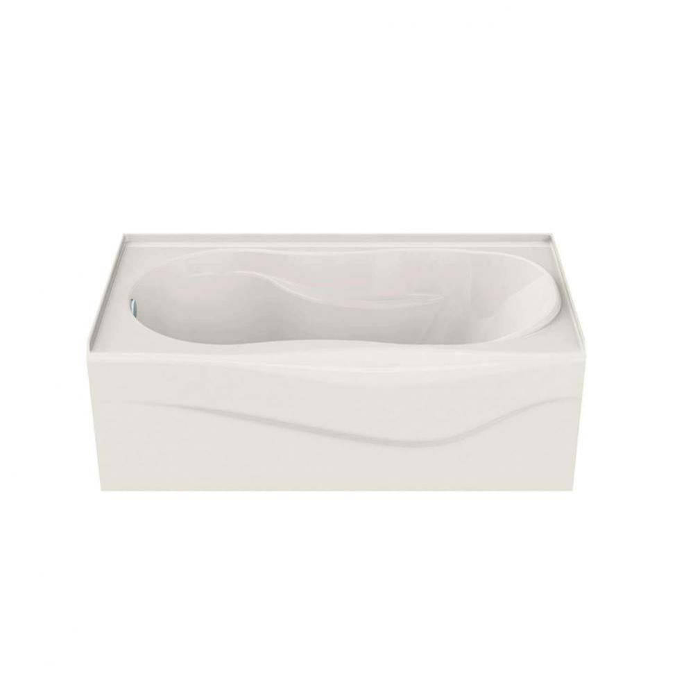 Vichy 59.875 in. x 33.375 in. Alcove Bathtub with Aeroeffect System Left Drain in Biscuit