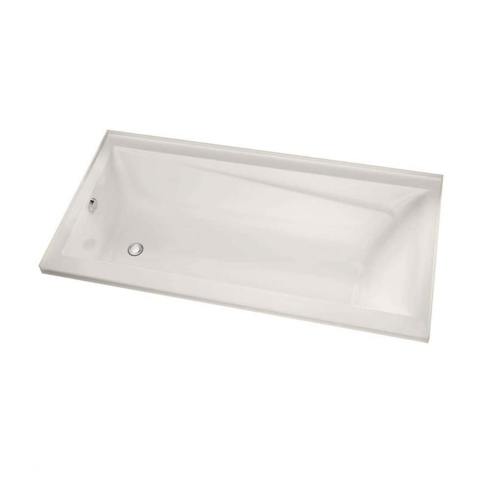 Exhibit IF 59.75 in. x 31.875 in. Alcove Bathtub with Aeroeffect System Left Drain in Biscuit