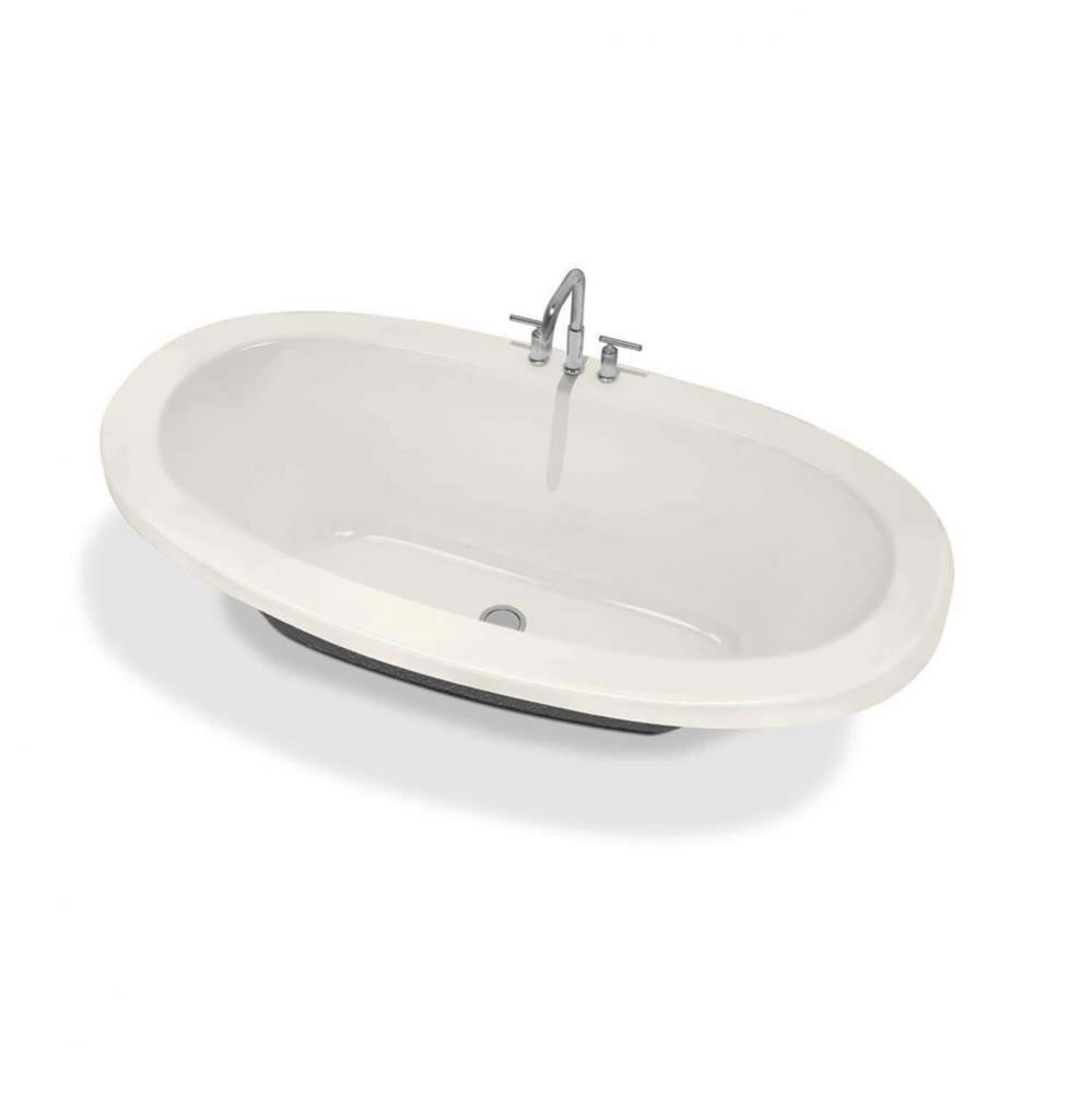 Serenade 66 in. x 36 in. Drop-in Bathtub with Center Drain in Biscuit