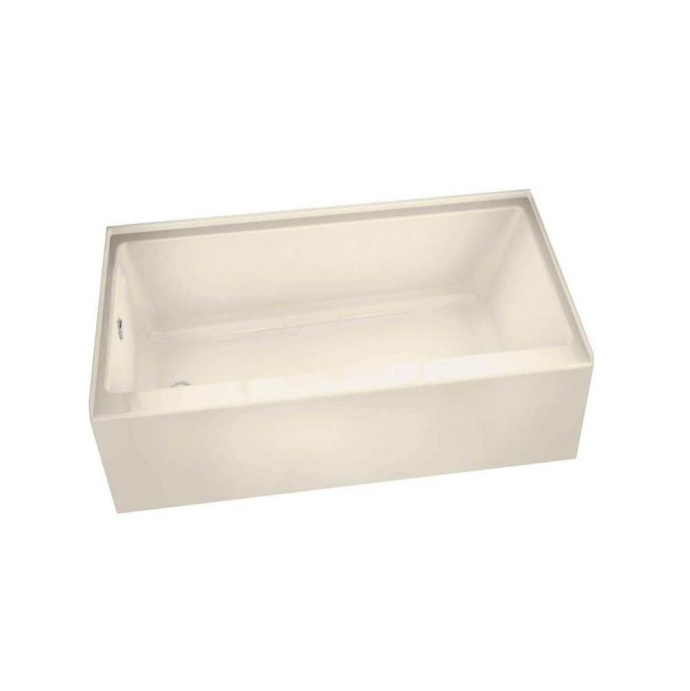 Rubix 59.75 in. x 32 in. Alcove Bathtub with Right Drain in Bone