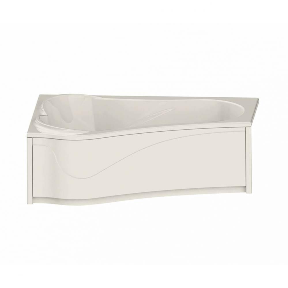 Murmur ASY 59.875 in. x 42.875 in. Drop-in Bathtub with 10 microjets System Right Drain in Biscuit