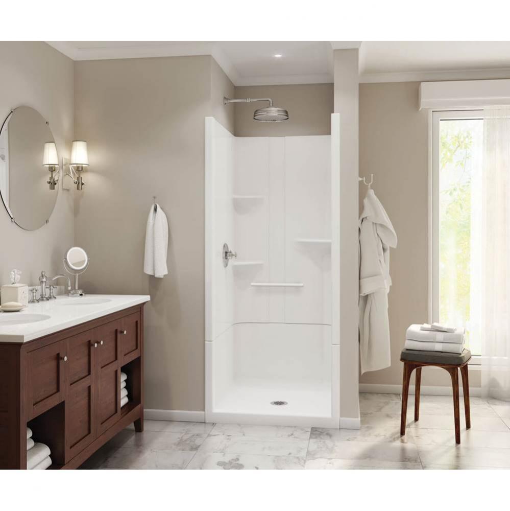 Camelia SH 36 in. x 36.5 in. x 79 in. 2-piece Shower with No Seat, Center Drain in White