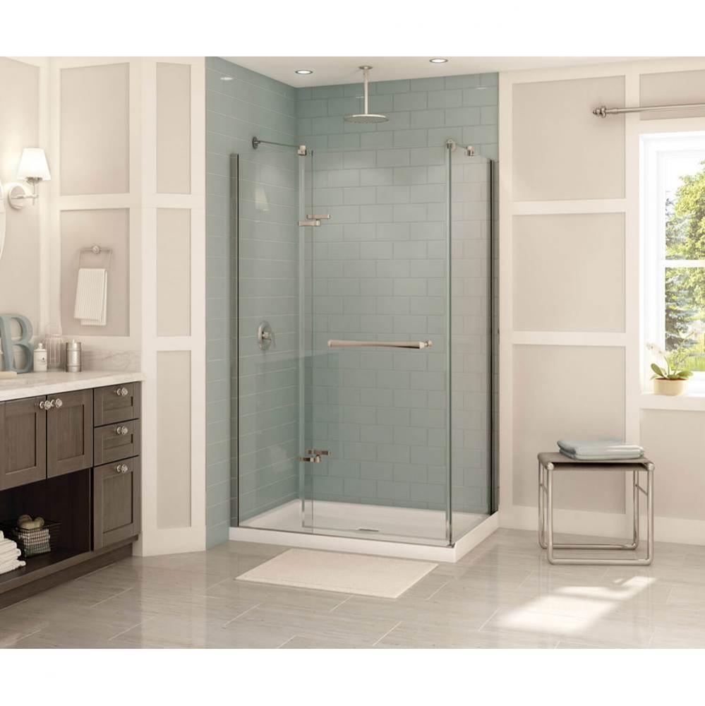 Olympia 47.875 in. x 32 in. x 3.625 in. Rectangular Configurable Shower Base with Center Drain in