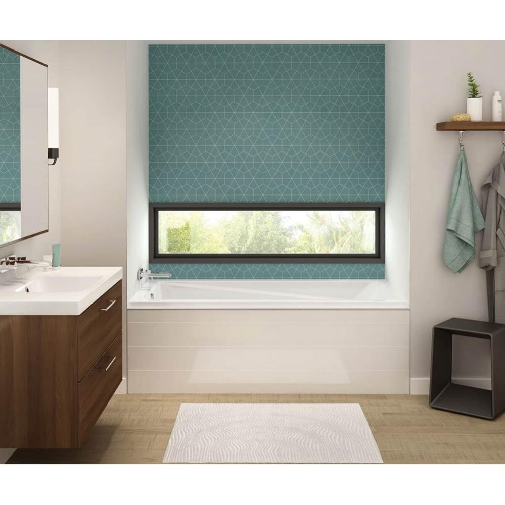 Exhibit IF 59.875 in. x 36 in. Alcove Bathtub with Combined Whirlpool/Aeroeffect System Left Drain