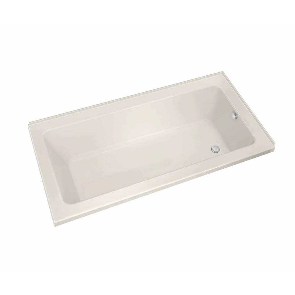 Pose IF 59.625 in. x 29.875 in. Corner Bathtub with Aeroeffect System Left Drain in Biscuit