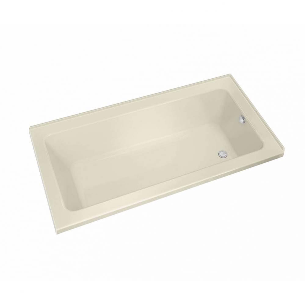 Pose IF 65.75 in. x 31.625 in. Corner Bathtub with Aeroeffect System Right Drain in Bone