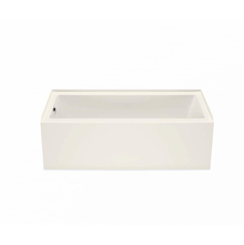 Bosca IFS AFR 59.75 in. x 30 in. Alcove Bathtub with Left Drain in Biscuit