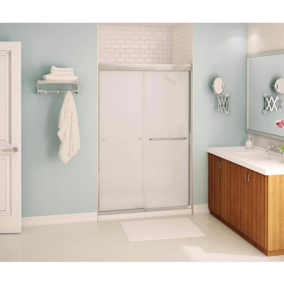 Kameleon 43-47 in. x 71 in. Bypass Alcove Shower Door with Mistelite Glass in Chrome