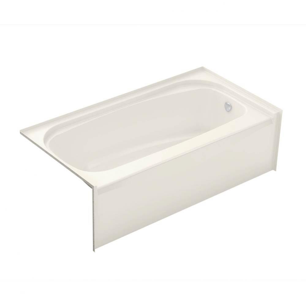 Essence TO-6030 59.75 in. x 30 in. Alcove Bathtub with Left Drain in Biscuit
