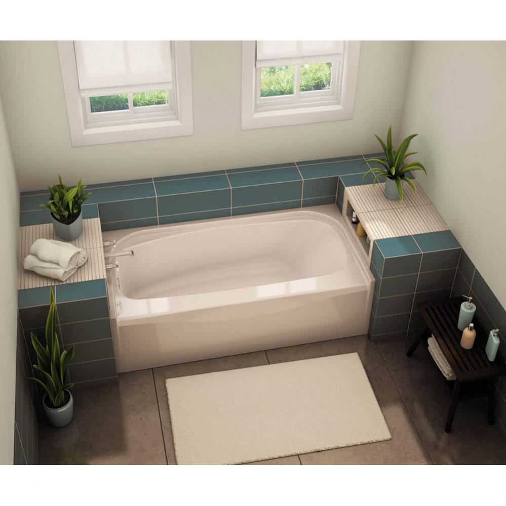 Essence TO-6030 AFR 59.75 in. x 29.875 in. Alcove Bathtub with Right Drain in White