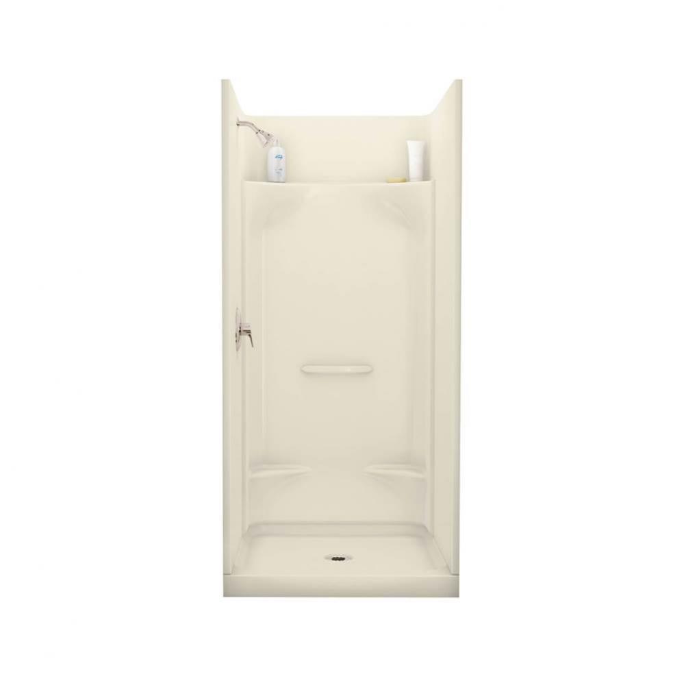 Essence SH 35.875 in. x 36 in. x 76 in. 4-piece Shower with No Seat, Center Drain in Bone