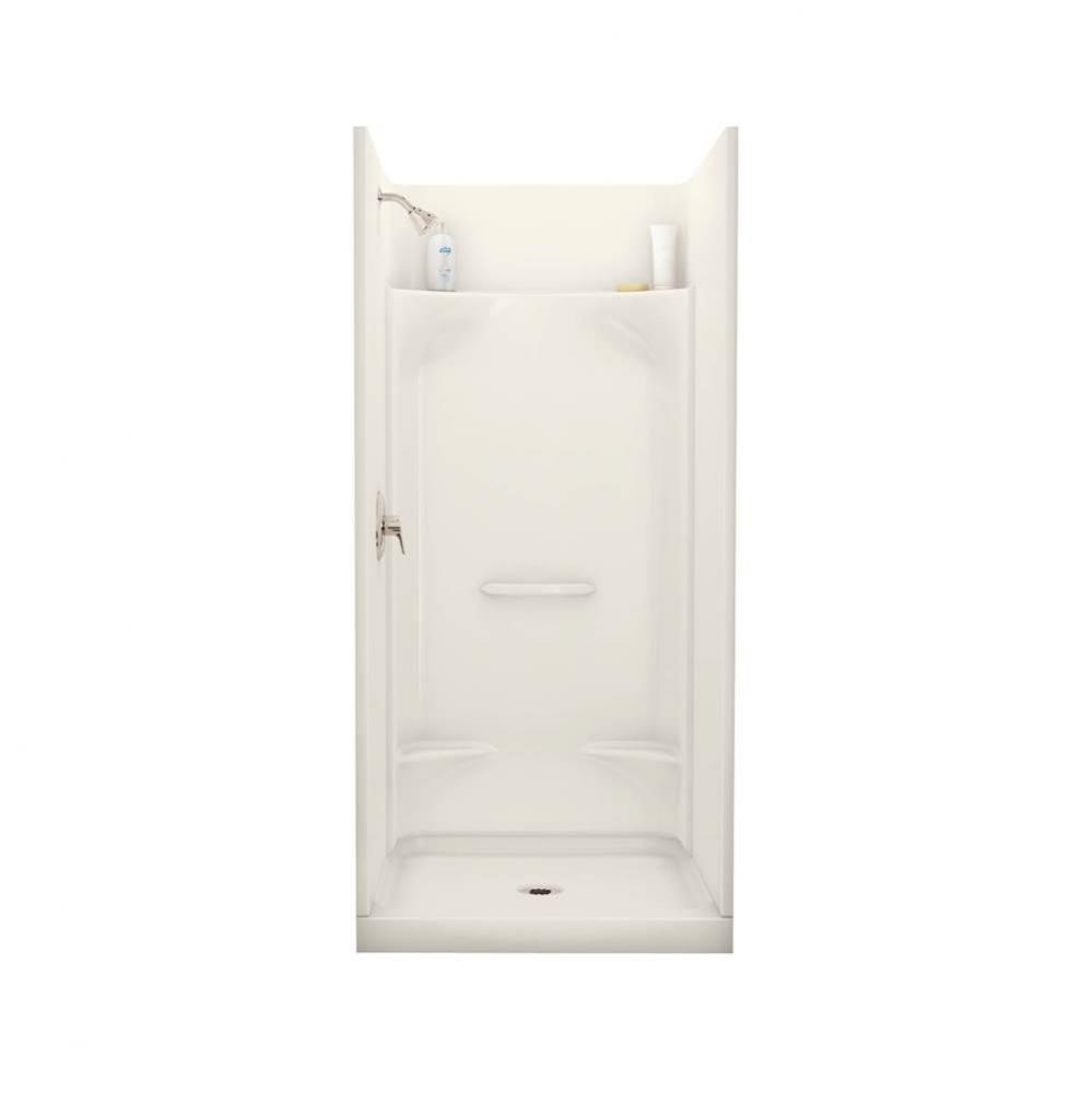 Essence SH 35.875 in. x 36 in. x 76 in. 4-piece Shower with No Seat, Center Drain in Biscuit