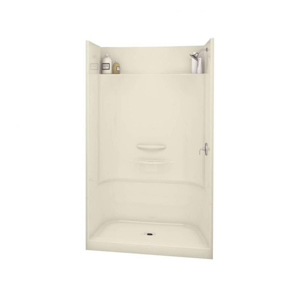 Essence SH 48.875 in. x 33.625 in. x 80.125 in. 4-piece Shower with Right Seat, Center Drain in Bo