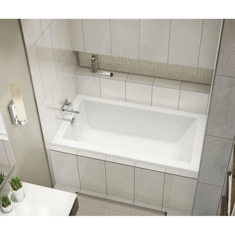 ModulR IF (w/o armrests) 59.625 in. x 31.875 in. Alcove Bathtub with Left Drain in White